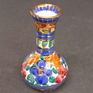 Vintage 3.5” small handpaipainted porcelain vase marked " 405 Holland "